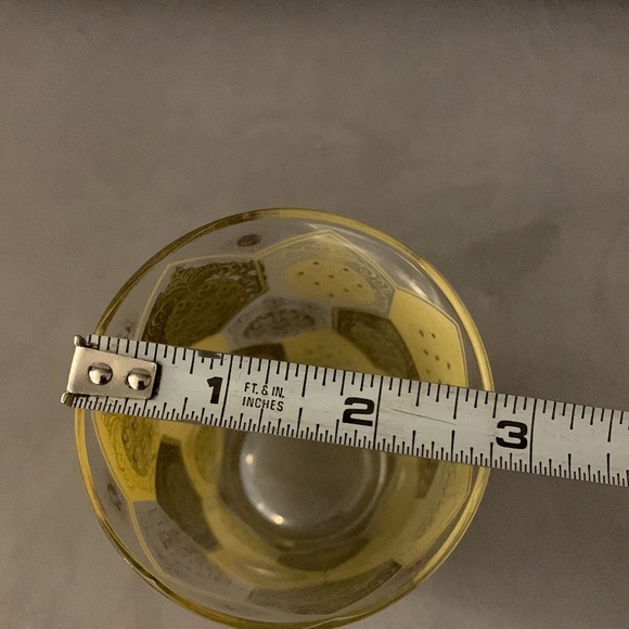 Vintage 1960’s Ned Harris Cera 22kt Gold Pineapple Tumbler Cocktail Glass - Picture 5 of 7